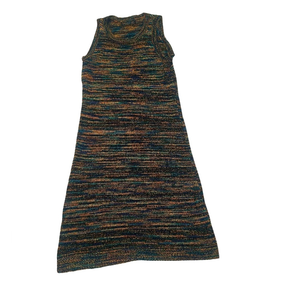 Space Dye Marled Knit Mini Dress | Blue/Multi | Fits like an XS/S